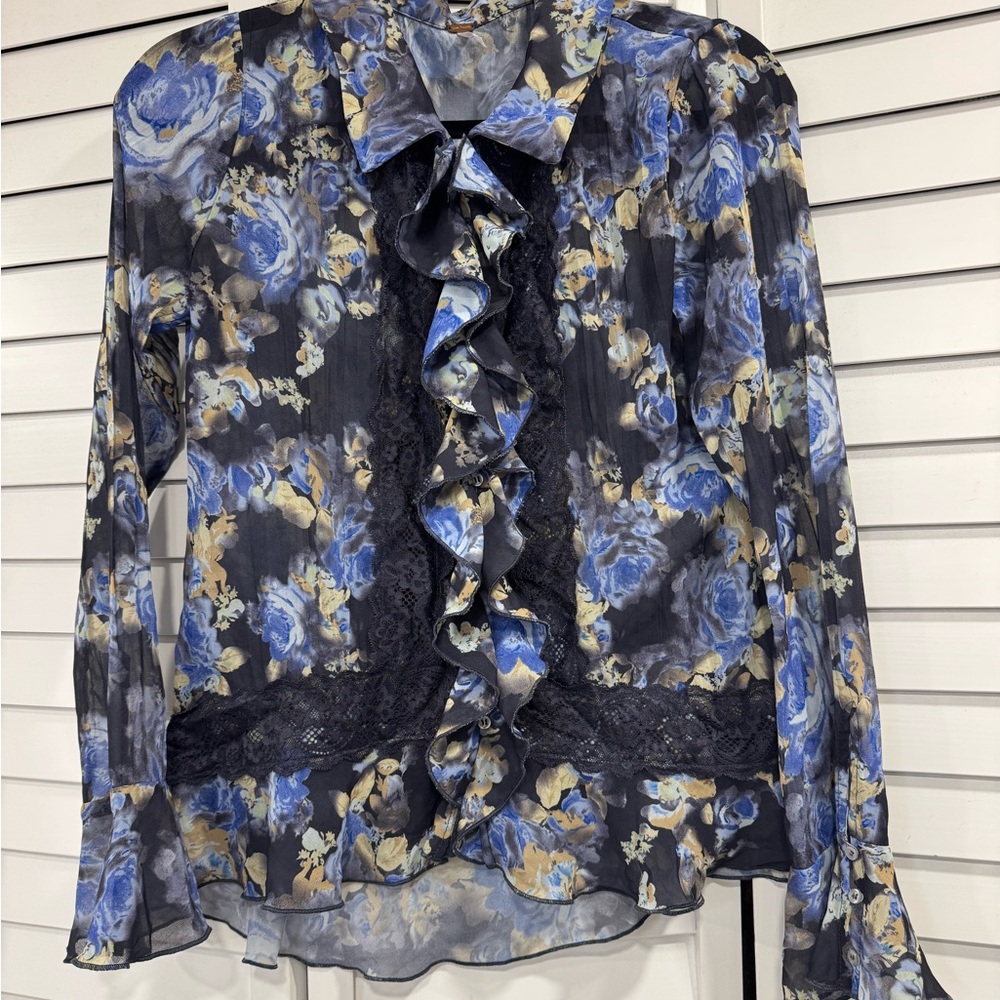 Free People Lacey Sheer Blouse